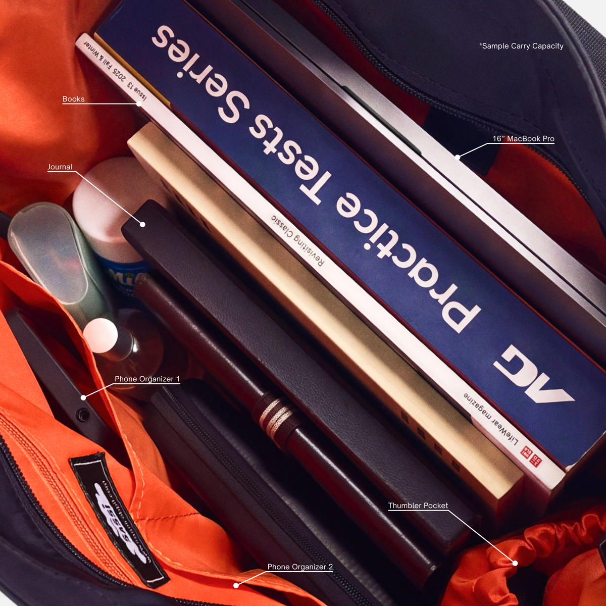 Apollo Tote — Black - Sample usage