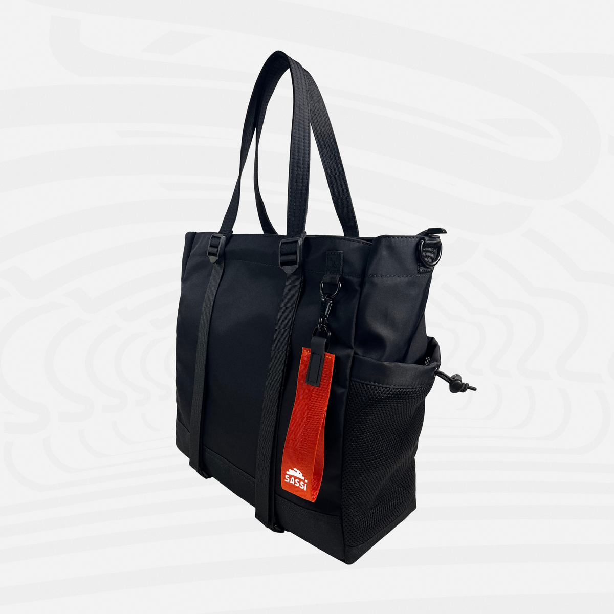 Apollo Tote — Black - Apollo Side