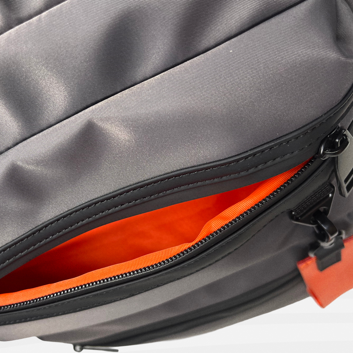 Aries Backpack — Gray - Aries front top pocket