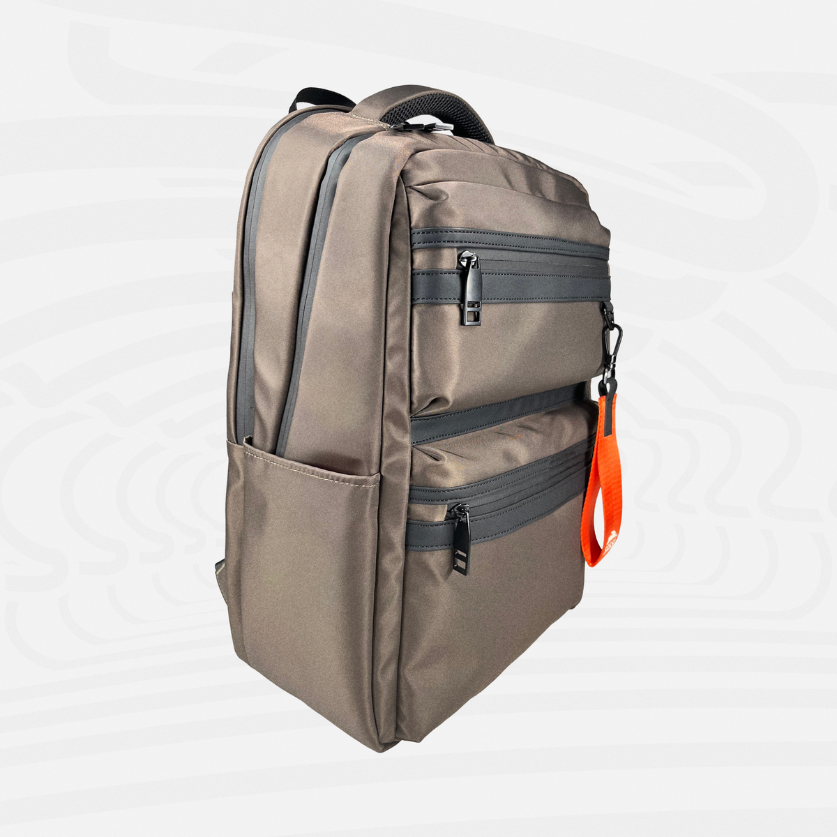 Aries Backpack — Warm Gray - Aries Side Left
