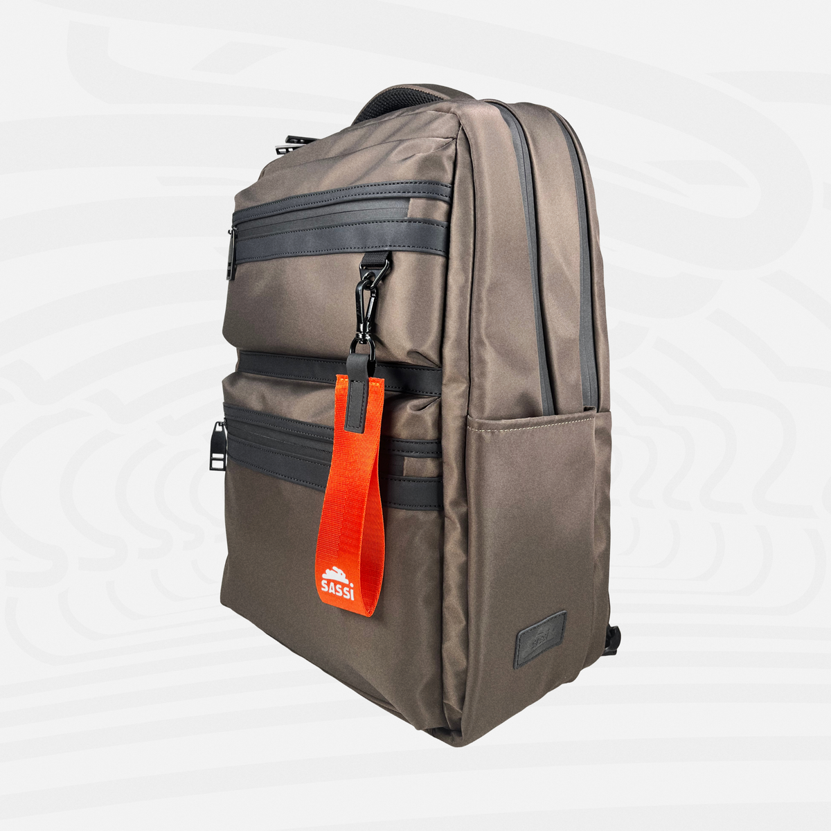 Aries Backpack — Warm Gray - Aries Side Right
