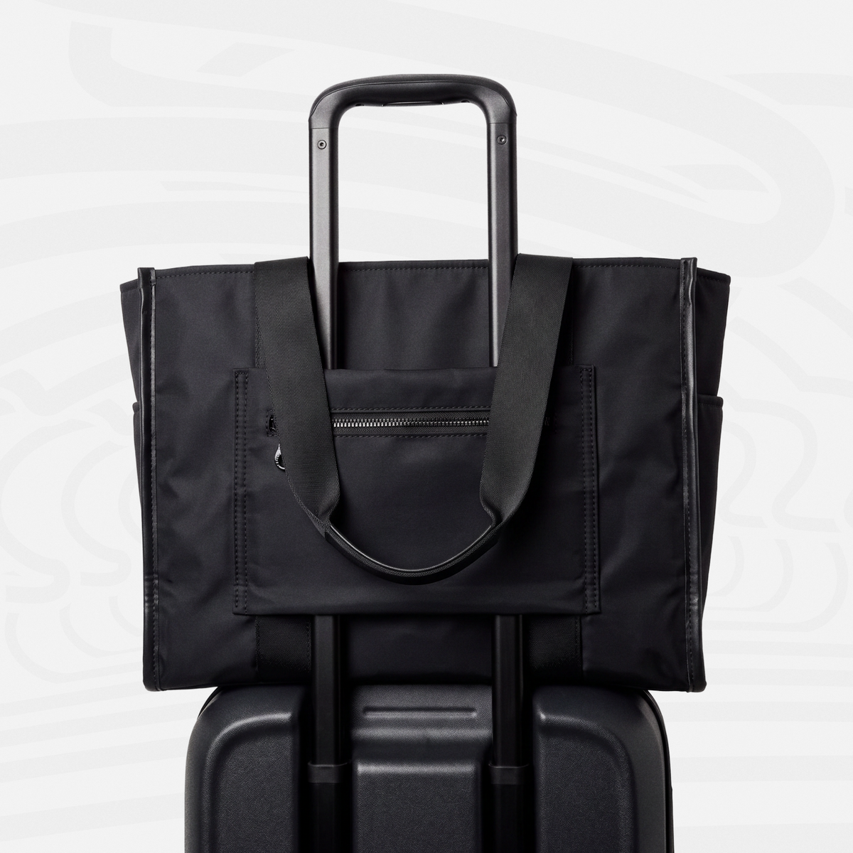 Artemis Tote — Black - Artemis luggage handle sleeve