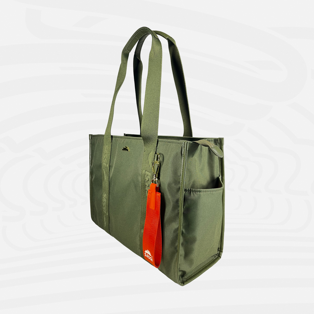 Artemis Tote — Green - Artemis Side