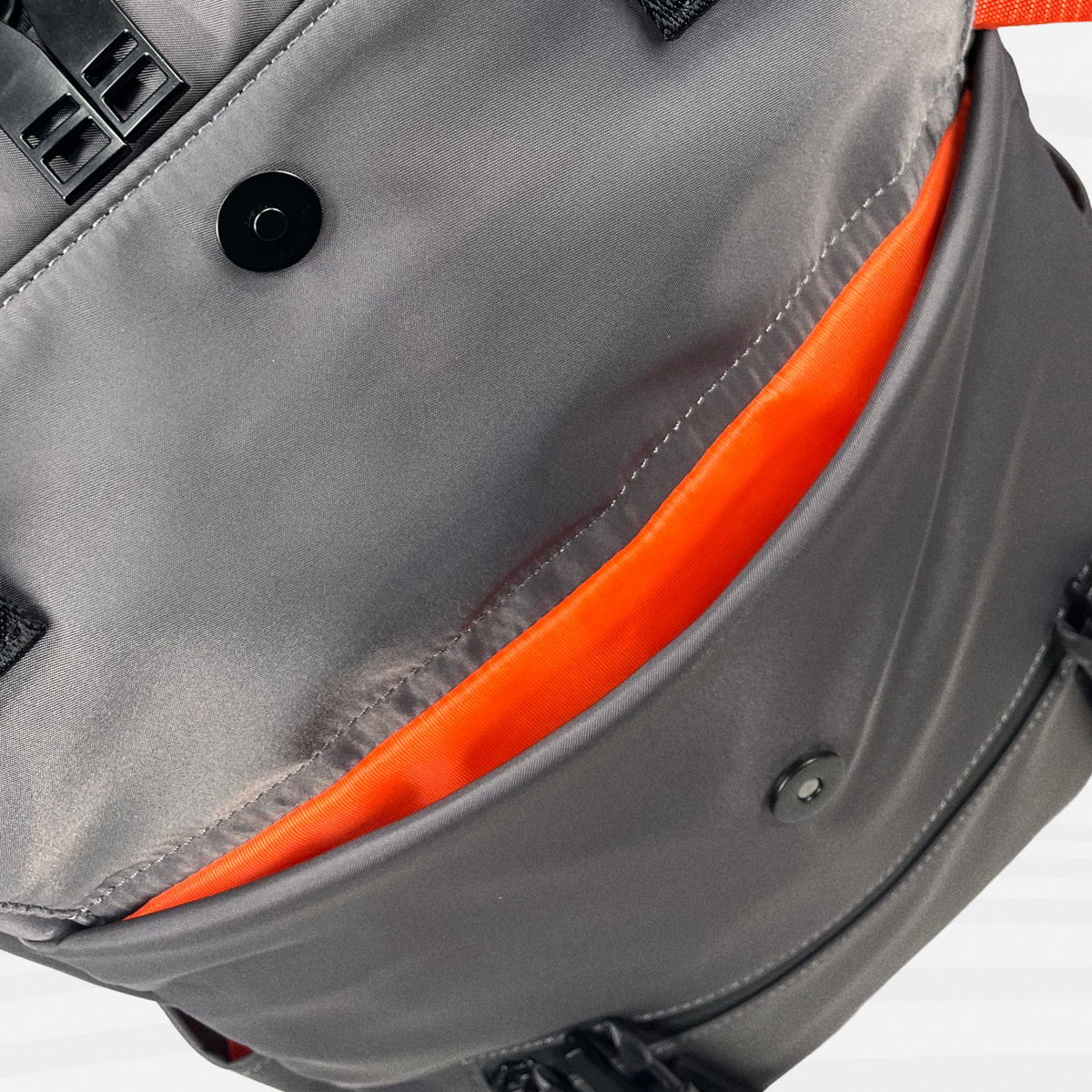 Atreus Backpack — Gray - Atreus front flap pocket