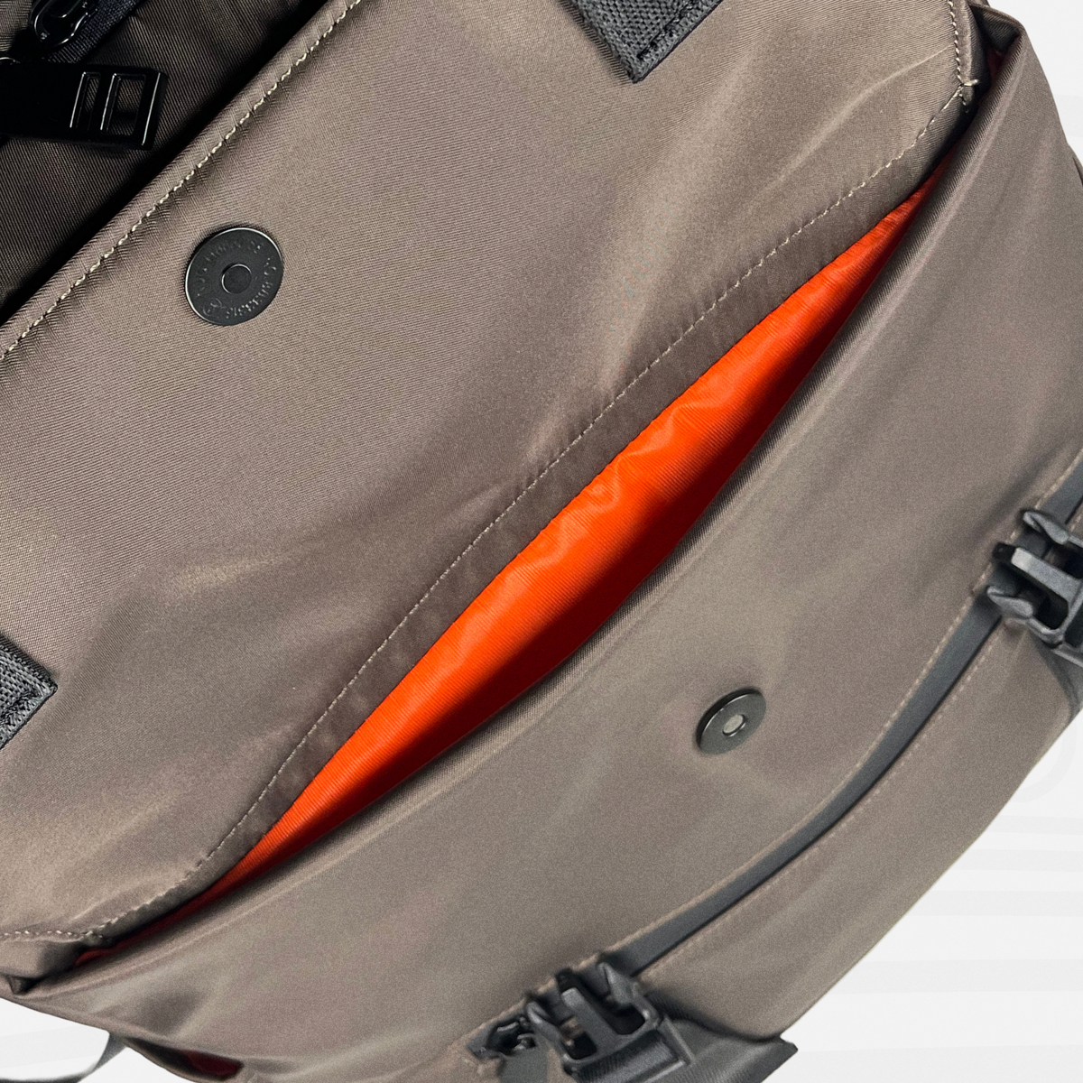 Atreus Backpack — Warm Gray - Atreus front flap pocket