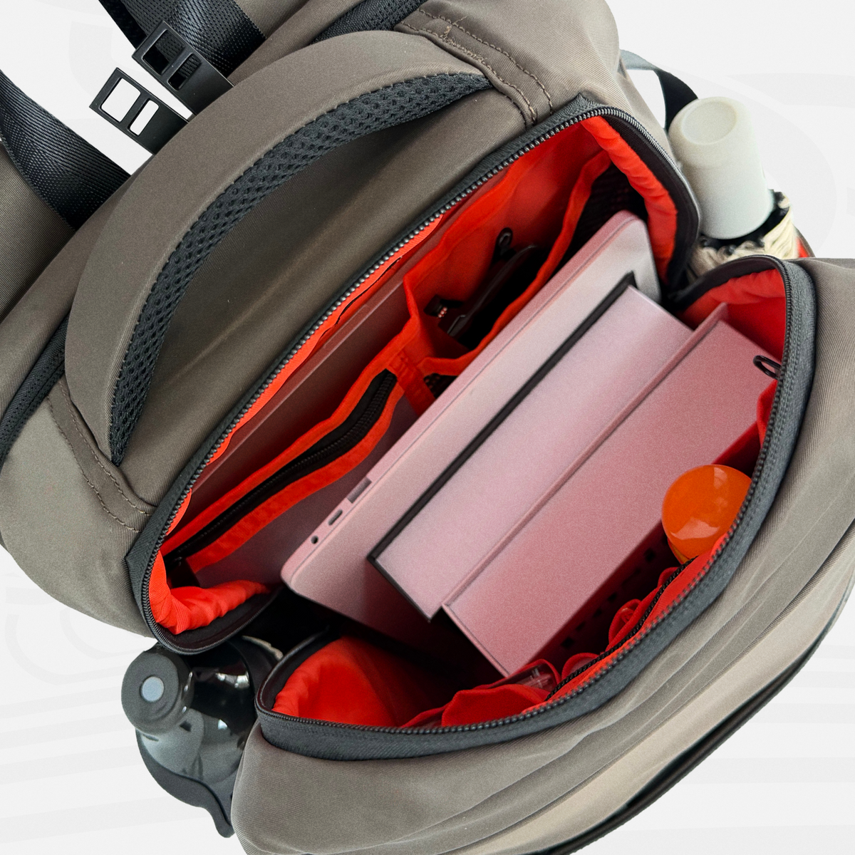 Atreus Backpack — Warm Gray - Atreus sample carry